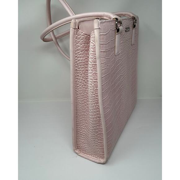 Targus Laptop Computer/Hand Bag Faux Snakeskin Light Pink Office Professional - Picture 1 of 12